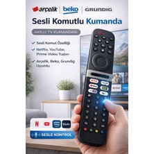 Beko Arçelik Grundig Orijinal Sesli Komutlu Kumanda