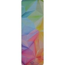 OVVO Sky Suede-Tpe Profesyonel Yoga Matı Desenli Mor 10 Adet Hafif Taşınabilir ve Çevre Dostu