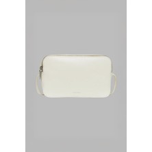 Calvin Klein Kadın Foil Logo Elongated Camera Bag Omuz Çantası - Bej