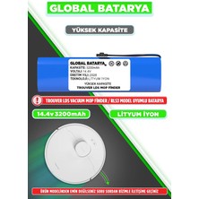 Trouver Lds Vacuum Mop Finder Rls3 Uyumlu Robot Süpürge Bataryası 14.4V 3200MAH Pil (Yüksek Kapasite)