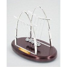 Hediye Fikri Kişiye Özel Masa Üstü Newton Denge Topları Oval Model – Çarpışan Denge Topları Ofis ve Masa Dekoru