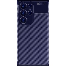 ZM Store Galaxy S23 Ultra Uyumlu Kılıf Karbon Tasarımlı Harika Kesim Negro Kapak