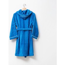 Benetton Home Benetton Çocuk Bornoz Unisex Mavi %100 Pamuk