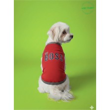 Gobo The Boss (Patron) Desenli Kedi ve Köpek Kıyafeti–sevimli Evcil Hayvan Tişörtü Elbisesi,farklı Renk