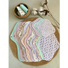 ECOSOFT Yıkanabilir Doğal Kadın Pedi Karışık 8'lü (Günlük, Normal, Gece, Gece Xl)