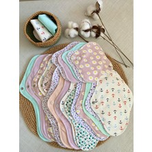 ECOSOFT Yıkanabilir Doğal Kadın Pedi Karışık 12'li (Günlük, Normal, Gece, Gece Xl)