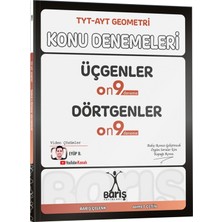 Barış Yayınları Tyt - Ayt Geometri Üçgenler Dörtgenler Konu Denemeleri