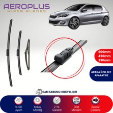 Aeroplus Peugeot 308 2013-2021 Ön Arka Muz Silecek Takımı