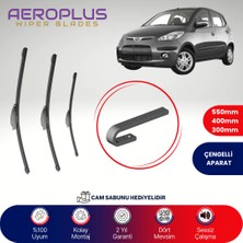 Aeroplus Hyundai i10 2007-2013 Ön Arka Muz Silecek Takımı