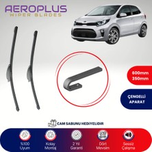 Aeroplus Kia Picanto 2017-2024 Muz Silecek Takımı