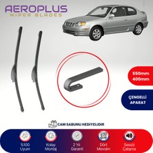 Aeroplus Hyundai Accent 1999-2006 Muz Silecek Takımı