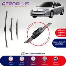 Aeroplus Renault Laguna 3 2007-2016 Ön Arka Muz Silecek Takımı