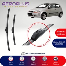 Aeroplus Chevrolet Kalos HB 2005-2008 Muz Silecek Takımı