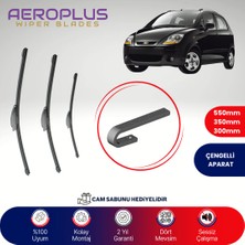 Aeroplus Chevrolet Spark 2005-2009 Ön Arka Muz Silecek Takımı
