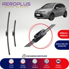 Aeroplus Citroen C3 2009-2016 Muz Silecek Takımı