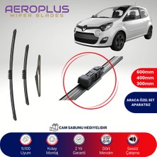 Aeroplus Renault Twingo 2 2007-2015 Ön Arka Muz Silecek Takımı