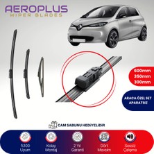 Aeroplus Renault Zoe 2013-2024 Ön Arka Muz Silecek Takımı