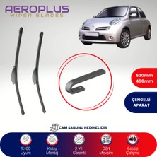 Aeroplus Nissan Micra K12 2003-2005 Muz Silecek Takımı