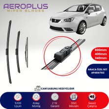 Aeroplus Seat Ibiza 5 2008-2017 Ön Arka Muz Silecek Takımı
