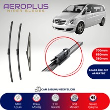 Aeroplus Mercedes Viano 2011-2014 Ön Arka Muz Silecek Takımı