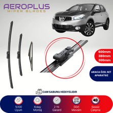 Aeroplus Nissan Qashqai 2006-2013 Ön Arka Muz Silecek Takımı