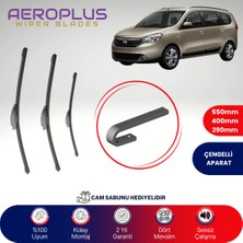 Aeroplus Dacia Lodgy 2012-2015 Ön Arka Muz Silecek Takımı