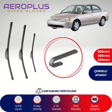 Aeroplus Honda Civic 2001-2005 Ön Arka Muz Silecek Takımı