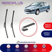 Aeroplus Peugeot 206 1998-2009 Muz Silecek Takımı