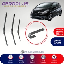 Aeroplus Honda Jazz 2008-2015 Ön Arka Muz Silecek Takımı