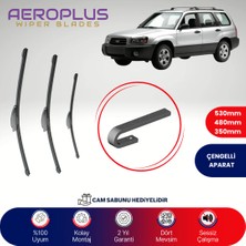 Aeroplus Subaru Forester 1997-2007 Ön Arka Muz Silecek Takımı