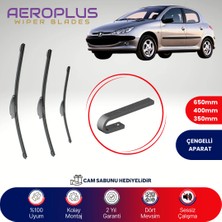 Aeroplus Peugeot 206 1998-2009 Ön Arka Muz Silecek Takımı