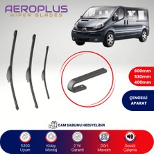 Aeroplus Renault Trafic 2001-2014 Ön Arka Muz Silecek Takımı