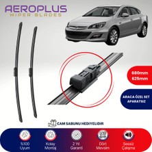 Aeroplus Opel Astra J Sedan 2009-2020 Muz Silecek Takımı