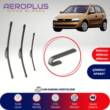 Aeroplus Opel Corsa C 2000-2006 Ön Arka Muz Silecek Takımı