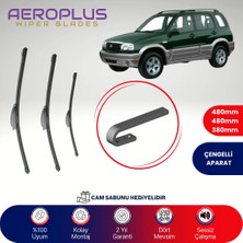 Aeroplus Suzuki Grand Vitara 1998-2005 Ön Arka Muz Silecek Takımı