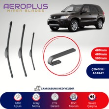 Aeroplus Suzuki Grand Vitara 2005-2018 Ön Arka Muz Silecek Takımı