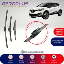 Aeroplus Renault Captur 2013-2016 Ön Arka Muz Silecek Takımı