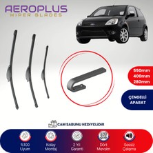 Aeroplus Ford Fiesta 2001-2008 Ön Arka Muz Silecek Takımı