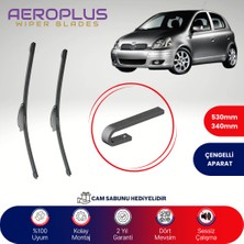 Aeroplus Toyota Yaris 1999-2005 Muz Silecek Takımı