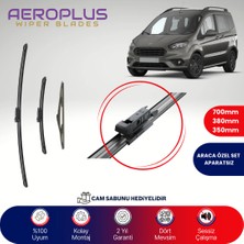 Aeroplus Ford Transit / Tourneo Courier 2014-2023 Ön Arka Muz Silecek Takımı