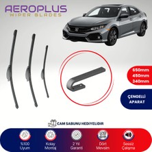 Aeroplus Honda Civic HB 2017-2021 Ön Arka Muz Silecek Takımı