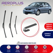 Aeroplus Honda Civic HB 2001-2005 Ön Arka Muz Silecek Takımı