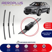 Aeroplus Audi Q3 2011-2017 Ön Arka Muz Silecek Takımı