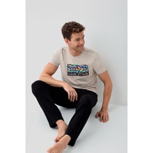 Arnetta Erkek Krem Pijama Takım
