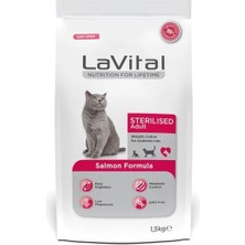 Üreticiniz Lavital Sterilised Somonlu Kısırlaştırılmış Kedi Maması 1.5 kg 481348