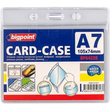 Bigpoint Yatay A7 Kilitli Kart Poşeti 10'lu Poşet 105x74 mm Şeffaf PVC Su Geçirmez