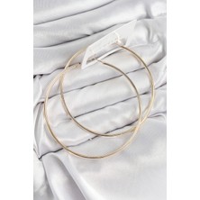Shopwave Pirinç Halka Model Gold Renk Kadın Küpe