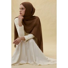 Fenza Scarf Brıce Caramel Uzun Saçak Püsküllü Pamuklu Şal