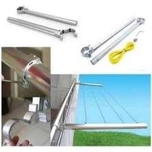 Presto Balkon Çamaşır Askılığı Çamaşırlık Metal Küpeşte Çamaşır Askılığı