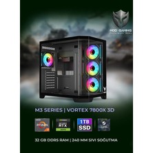Mod Gamıng Vortex Amd Ryzen 7 7800X 3D | RTX5070 | 32GB Ram | 1 Tb SSD 7300/6000 Mb/s | 240 mm Sıvı Soğutma | Oyuncu Masaüstü Bilgisayar | Steam Cüzdan Bakiyesi Hediyeli